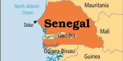 Senegal no mapa